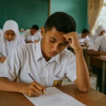 Siswa SMP di Yogyakarta serius mengikuti simulasi Tes Kemampuan Akademik (TKA) 2025. DI Yogyakarta tercatat sebagai provinsi dengan persentase pendaftar TKA tertinggi secara nasional, mencapai 95,26%.