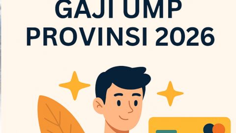 Ilustrasi pekerja Indonesia dan simbol ekonomi menggambarkan kebijakan baru UMP 2026. Pemerintah memberi kewenangan kepada daerah untuk menentukan besaran kenaikan upah sesuai pertumbuhan ekonomi masing-masing, guna mengurangi kesenjangan antarwilayah.