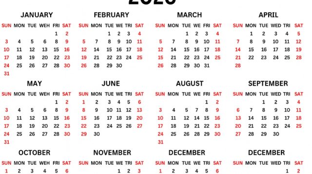 Kalender 2026: Terdapat 25 Hari Libur, Berikut Rinciannya