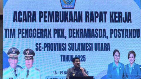 Gubernur Sulut , Yulius Selvanus Komaling membuka Rapat Kerja PKK, Dekranasda, dan Posyandu se-Sulut di Hotel Luwansa Manado, 18 November 2025. Acara ini menegaskan komitmen lintas sektor dalam mendukung program kemanusiaan dan pembangunan sosial di daerah.