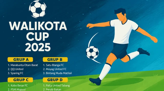 Berikut Hasil Drawing Walikota Cup VII Kotamobagu 2025, Grup C Dihuni Tim Unggulan
