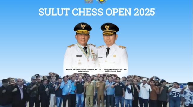 Sulut Chess Open 2025: Gubernur Yulius Selvanus Dorong Regenerasi Atlet Catur  