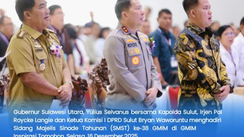 Di SMST ke‑38, Gubernur Yulius Selvanus Dorong GMIM Perkuat Peran Sosial‑Spiritual  