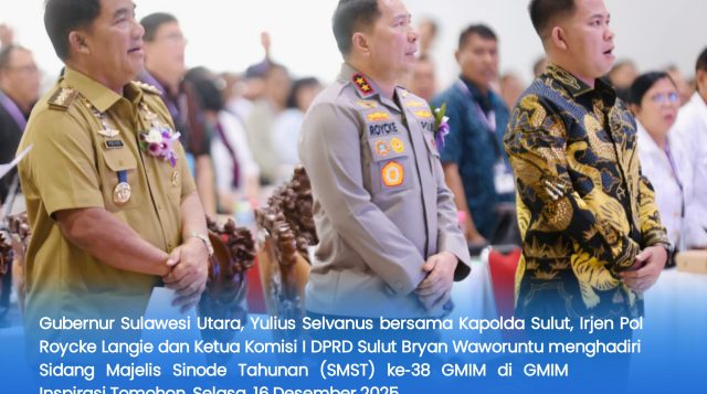 Di SMST ke‑38, Gubernur Yulius Selvanus Dorong GMIM Perkuat Peran Sosial‑Spiritual  