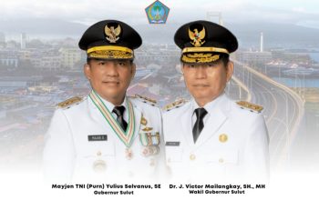Gubernur Sulawesi Utara Mayjen TNI (Purn) Yulius Selvanus, SE dan Wakil Gubernur Dr. J. Victor Mailangkay, SH., MH.