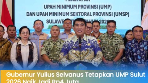HORE! Gubernur Yulius Selvanus Tetapkan UMP Sulut 2026 Naik Jadi Rp4 Juta