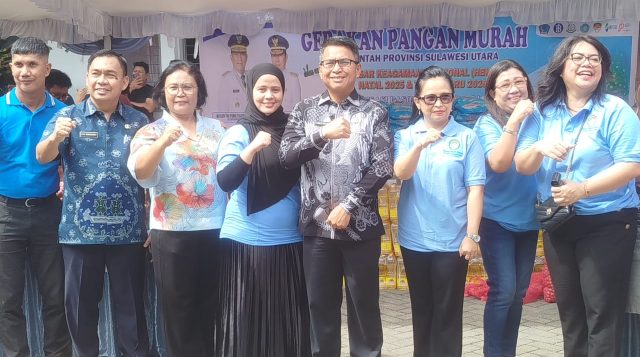 Pemprov Sulut Gelar Gerakan Pangan Murah, Tahlis Gallang Pastikan Harga Sembako Terjangkau  