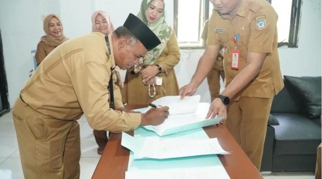 Diskominfo Bolsel Gelar Penandatanganan Perjanjian Kinerja Tahun 2026