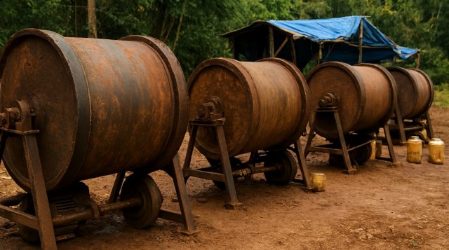 Diduga Ada Keterlibatan Kepala Desa: Tong Emas Ilegal Bebas Beroprasi di Desa Tapadaka 