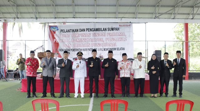 Bupati Iskandar Kamaru Lantik Pejabat Administrator dan Pengawasan, Berikut Daftarnya