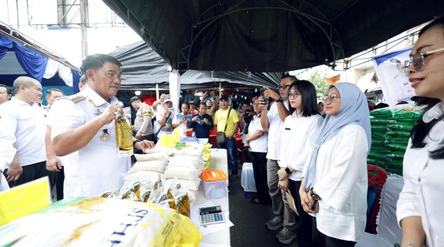 Gubernur Yulius Pimpin Gerakan Pangan Murah di Bitung, Kendalikan Inflasi saat Ramadan