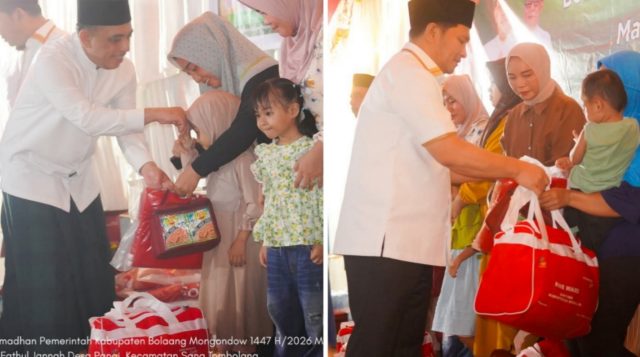 Pemkab Bolmong Safari Ramadan di Sang Tombolang dan Salurkan Bantuan