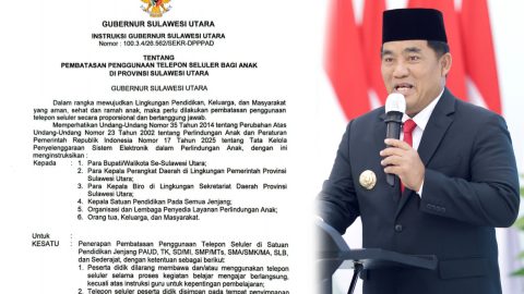 Gubernur Yulius Selvanus Terbitkan Aturan Pembatasan HP di Sekolah: Ini 3 Poin Utamanya