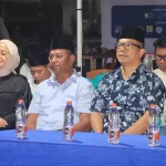 Kapolres Bolaang Mongondow Timur AKBP Golfried Hasiholan Pakpahan bersama Bupati Oskar Manoppo dan jajaran Forkopimda menghadiri pembukaan Festival Ramadan Boltim di Lapangan Pondabo, Tutuyan, Sabtu (28/2/2026). Acara ini menjadi momentum mempererat silaturahmi dan kebersamaan masyarakat selama bulan suci Ramadan.