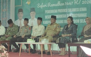 Gubernur Yulius bersama Bupati Iskandar dan jajaran Forkopimda menghadiri Safari Ramadhan 1447 H di Bolsel, sekaligus menyerahkan bantuan dan lahan 7.000 hektare untuk mendukung pembangunan daerah.
