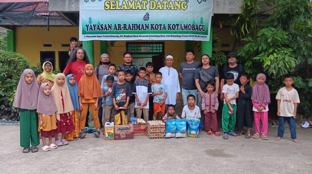 IPTU Ahmad Waafi Pimpin Resmob Polres Kotamobagu Salurkan Bantuan ke Panti Asuhan Ar-Rahman