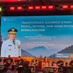 Gubernur Sulawesi Utara Mayjen TNI (Purn) Yulius Selvanus memaparkan transformasi ekonomi dan potensi investasi Sulut dalam Pertemuan Saudagar Bugis-Makassar (PSBM) ke-XXVI di Hotel Claro, Makassar, Kamis (26/3/2026). Dalam forum tersebut, Yulius menekankan capaian investasi Rp10,12 triliun pada 2025 yang melampaui target 109% serta mengajak para saudagar untuk berinvestasi di sektor unggulan Sulut sebagai pintu gerbang Pasifik.