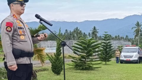 AKBP Golfried Hasiholan Pimpin Gelar Apel Operasi Ketupat Samrat 2026