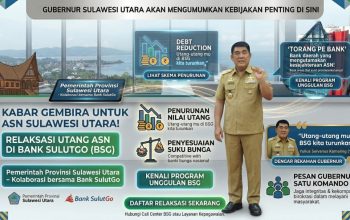 Gubernur Sulawesi Utara, Yulius Selvanus Komaling (YSK), saat menyampaikan kebijakan relaksasi utang bagi ASN di Bank SulutGo dalam apel perdana pasca Idul Fitri 1447 H. Kebijakan ini disambut antusias ribuan pegawai sebagai langkah nyata meringankan beban finansial dan meningkatkan kesejahteraan ASN.