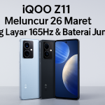 Tampilan resmi iQOO Z11 dan Z11x yang akan diluncurkan pada 26 Maret 2026 di China. Seri ini menonjolkan layar 165Hz, baterai jumbo hingga 9.020mAh, serta performa tinggi untuk gaming dan multitasking. Foto: iQOO Official
