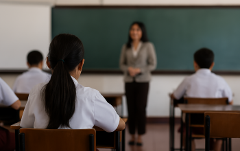 Suasana pembelajaran tatap muka di sekolah Indonesia menjelang April 2026, di tengah klarifikasi Kemendikbudristek bahwa tidak ada kebijakan nasional untuk sekolah daring.