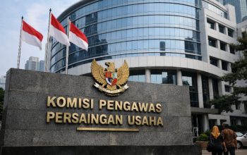 Gedung Komisi Pengawas Persaingan Usaha (KPPU) di Jakarta, lokasi pembacaan putusan perkara dugaan monopoli layanan pinjaman online yang dijadwalkan pada Kamis (26/3/2026). KPPU menegaskan komitmen terhadap penegakan hukum persaingan usaha yang adil dan transparan.