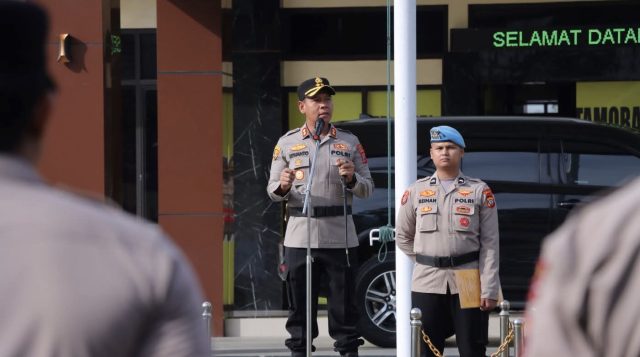 Pimpin Apel, Kapolres Irwanto Tekankan Mentalistas Personel Harus Kuat 