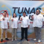 Ketua TIDAR Sulut periode 2023–2026, Tommy Parasan bersama Ketua Umum PP TIDAR Rahayu Saraswati Djojohadikusumo, Gubernur Sulut Yulius Selvanus, dan Ketua TIDAR terpilih Standius Bara Prima dalam momentum Musda III TIDAR Sulut.