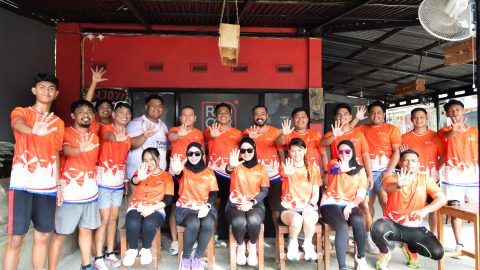 Semangat juang dan kebersamaan terpancar dalam aksi lari sehat TIDAR Sulut di Kotamobagu.  