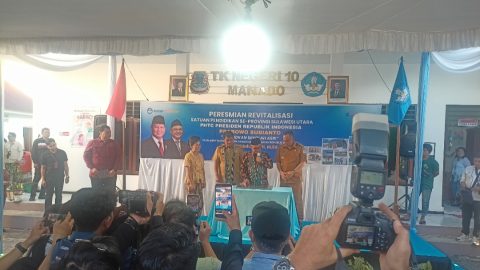 Abdul Mu’ti Resmikan Revitalisasi Pendidikan Rp231 Miliar di Sulut