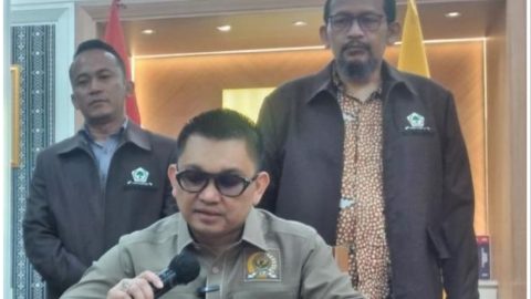 Aditya Anugrah Moha, Ketua Tim Perumus RUU Obligasi Daerah Fraksi Golkar MPR RI, saat memberikan penjelasan mengenai naskah akademik yang ditargetkan rampung dan diserahkan ke DPR RI pada Agustus 2026.