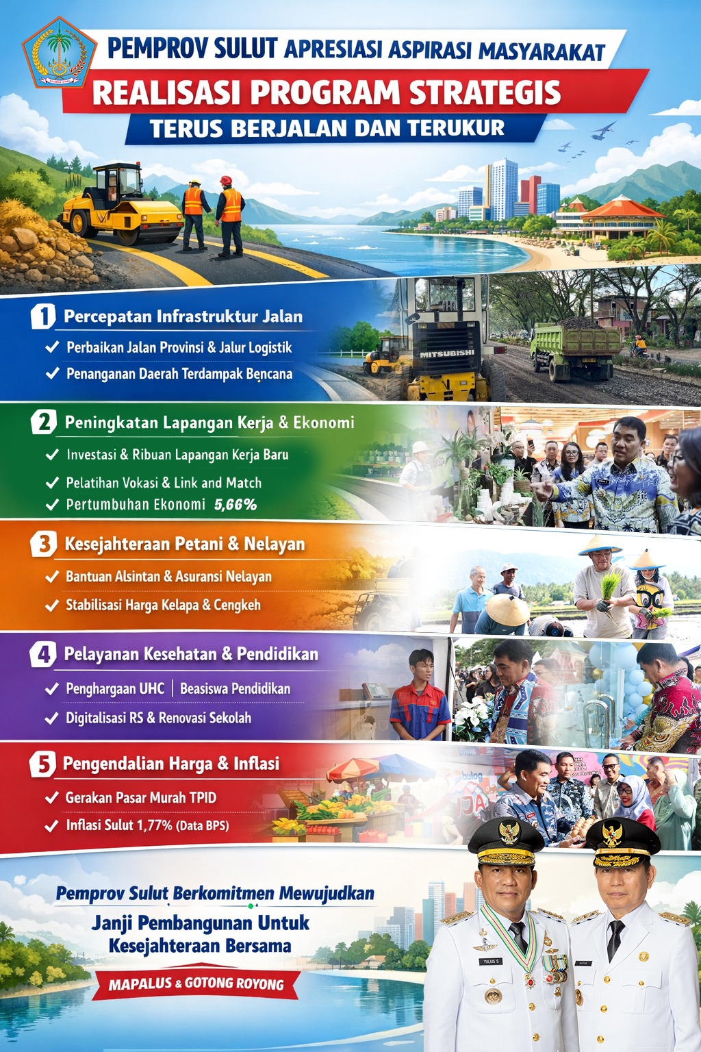 Infografis Progres program strategis