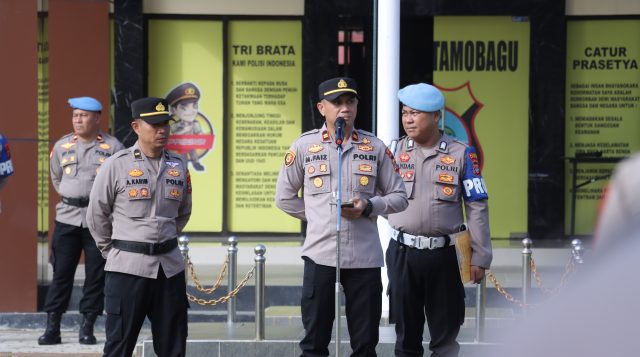 Polres Kotamobagu Tegaskan Larangan Live Streaming Saat Dinas