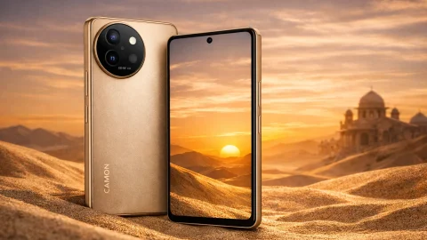 Tecno Camon 40 Pro 5G Hadir dengan Warna Sandy Titanium di Indonesia
