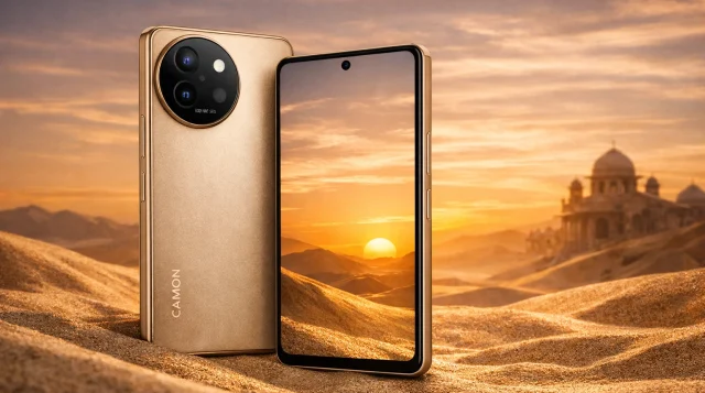 Tecno Camon 40 Pro 5G Hadir dengan Warna Sandy Titanium di Indonesia