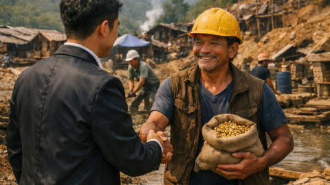 GRL Bantu Penambang Emas BMR: Bukan Cari Untung, Tapi Selamatkan Nasib Rakyat  