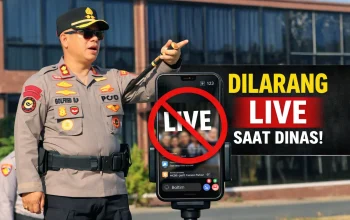 Kapolres Boltim AKBP Golfried Pakpahan menegaskan larangan siaran langsung di media sosial saat dinas, sebagai langkah menjaga marwah dan profesionalisme Polri di era transparansi informasi.