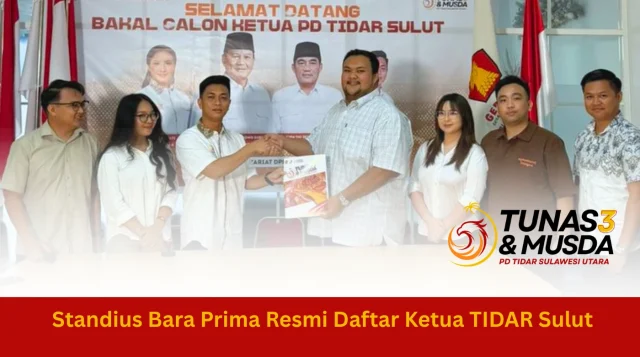 Standius Bara Prima Resmi Daftar Ketua TIDAR Sulut