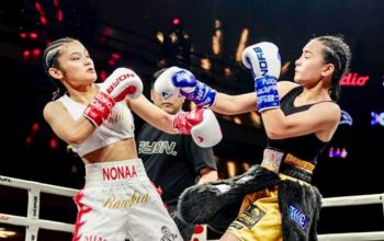 Debut internasional Winona Karamoy di Byon Combat 7 berakhir dengan kekalahan tipis dari Emmabel Cassandra, tetapi ia bangga bisa menyelesaikan empat ronde penuh. (Foto: IG Byon Combat)