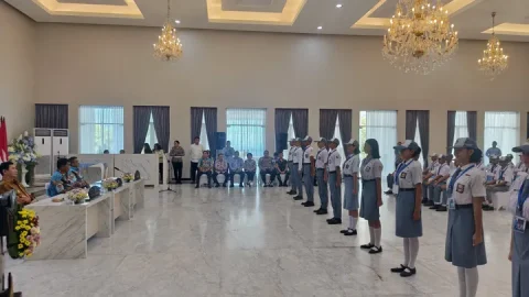 Gubernur Yulius Selvanus Utus 3 Pasang Paskibraka Sulut Ikuti Seleksi Nasional, Berikut Nama dan Asal Mereka