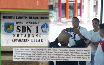 Dokumen Putusan MA Nomor 997 K/Pdt/2019 menjadi dasar kuat bagi ahli waris untuk melakukan eksekusi lahan SDN 1 . (Sumber: Sulutplus