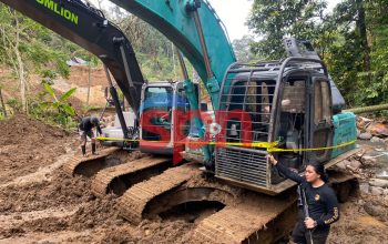 Sikat Mafia Tambang di Hutan Garini, Polres Boltim Police Line 10 Excavator