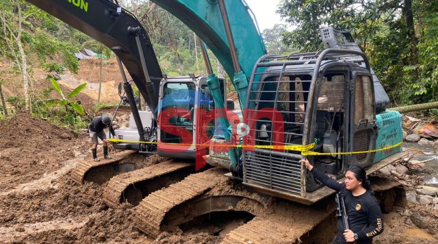 Sikat Mafia Tambang di Hutan Garini, Polres Boltim Police Line 10 Excavator