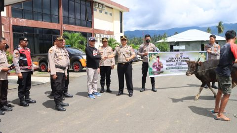 Sambut Idul Adha 1447 H, Kapolres Boltim Bagikan 13 Hewan Kurban 