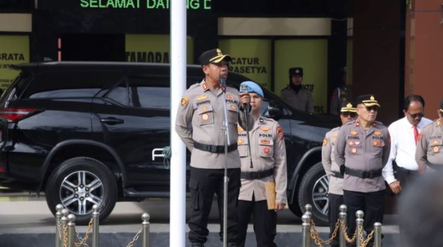 Pimpin Apel, Kapolres Kotamobagu Tekankan Etika dan Bijak Medsos bagi Personel