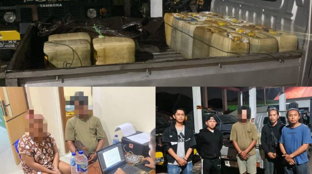 Polres Kotamobagu Gagalkan Penyelundupan 360 Liter Pertalite Ilegal dalam Grand Max
