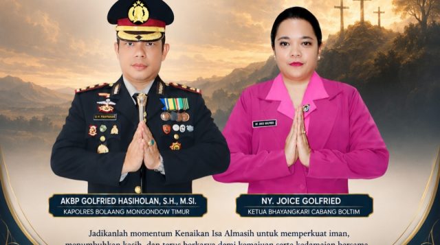 Kapolres Boltim Serukan Persaudaraan di Hari Kenaikan Yesus Kristus