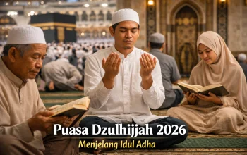 Umat Muslim di Kotamobagu melaksanakan ibadah dan membaca Al-Qur’an di masjid menjelang pelaksanaan puasa sunnah Dzulhijjah 2026, sebagai bentuk persiapan spiritual menyambut Hari Raya Idul Adha.