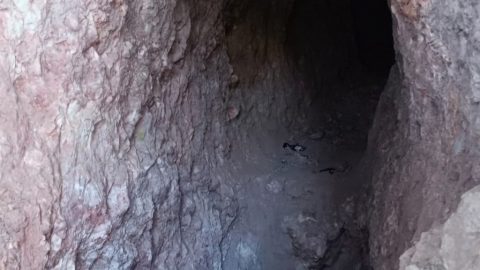 Lorong galian PETI di Desa Bakan tampak sempit dan berisiko, dengan kondisi yang menyoroti pentingnya penertiban demi keselamatan penambang serta lingkungan sekitar.