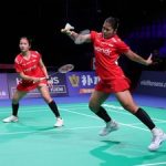 Rachel/Febi kalah di partai keempat semifinal Uber Cup 2026. (Arsip PBSI)